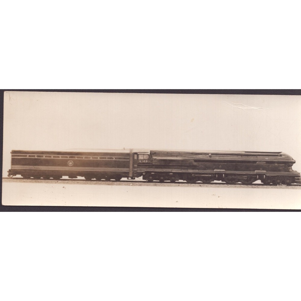 PRR Pennsylvania Railroad S1 6100 6-4-4-6 Steam Locomotive Panoramic Photo